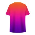 thumbnail image 4 of Tops de Manga Corta de Tamaño Más de las Mujeres, Blusas de Cuello en V Impresas de Verano de Moda para Uso Casual, Diario Y de Fiesta, 4 of 6