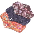 thumbnail image 4 of MasteelfCA 3pcs Reusable Menstrual Pads Cotton Feminine Pads Washable Sanitary Pads, 4 of 7