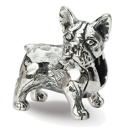 - Lex & Lu Sterling Silver Reflections Boston Terrier Bead