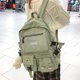 thumbnail image 5 of Mochila informal de nailon con cremallera a la moda para estudiantes para ir de compras (verde) Likrtyny Para Estrenar, 5 of 9