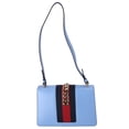 thumbnail image 3 of Pre-Owned GUCCI Sylvie Shoulder Bag 421882 Light Blue Navy Multi Leather, 3 of 7
