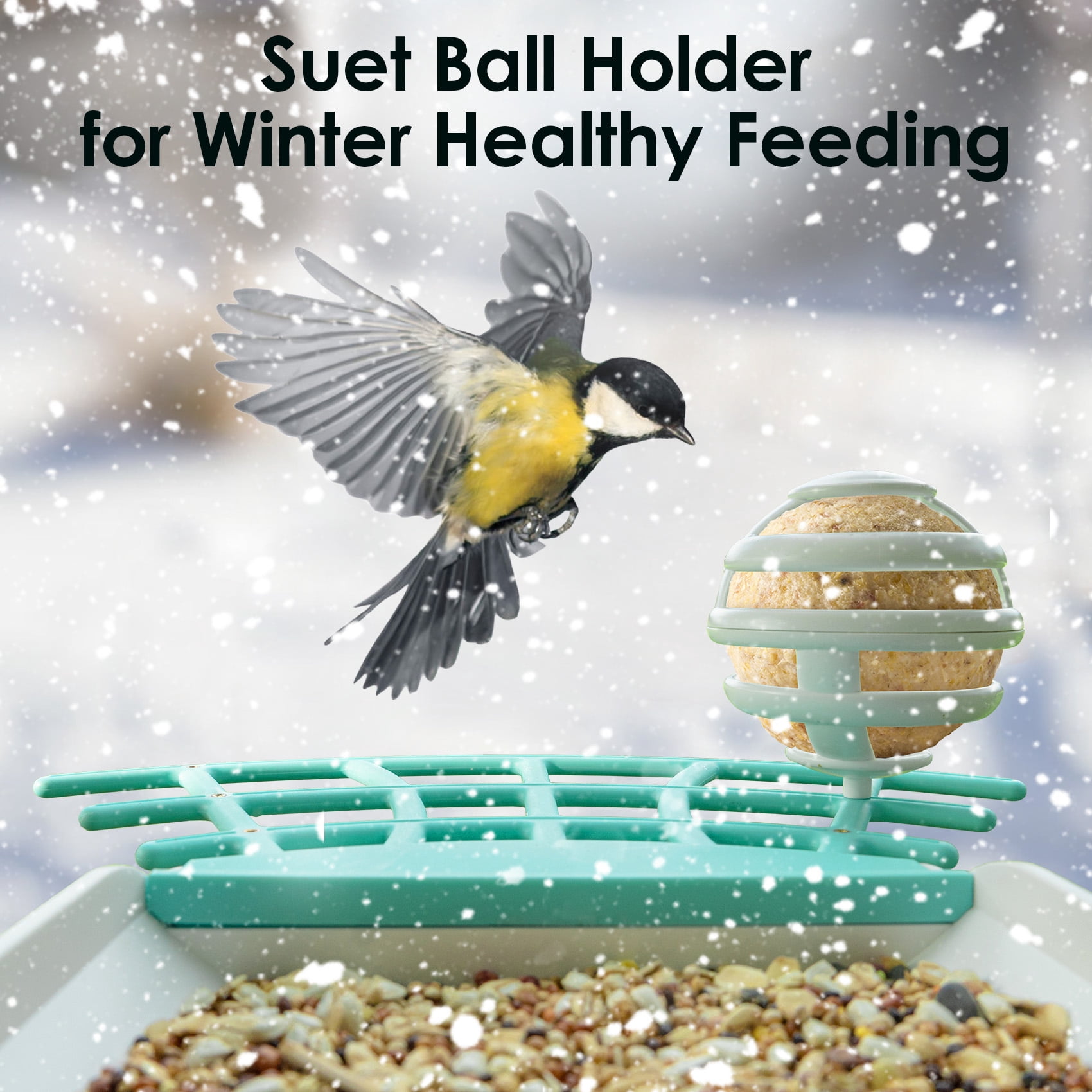 Birdkiss Bird Feeder Camera DIY Add-ons, Including Suet Ball, Mini Hummingbird Feeder, Fruit Holder, Jelly Feeder