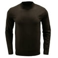 thumbnail image 3 of Lilgiuy Men's Long Sleeve Crew Neck Pullover Sweater Solid Color Top for Gym Workout Jogging Beach, 3 of 4