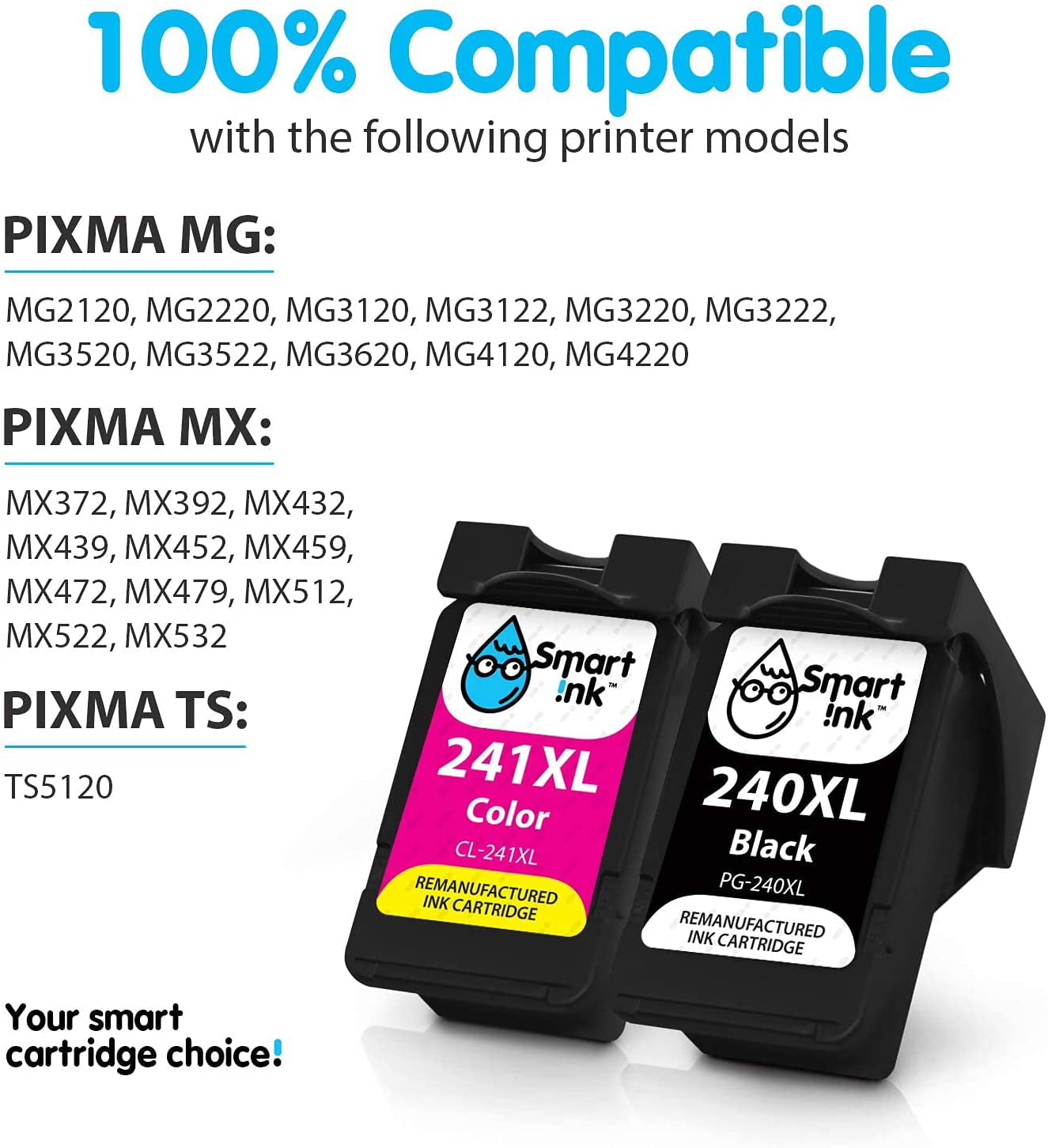 2 PK CL 241XL PG 240XL Ink For Canon PIXMA MX512 MX522 MX532 MG3520 MG2120 MX479 