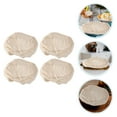 thumbnail image 3 of GOOHOCHY 4 unids Fermentación Cesta de canasta Cubre Masa Pan de hornear para hornear, 3 of 7