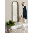thumbnail image 4 of Kate and Laurel Hutton Farmhouse Wall Mirror, 16 x 48, Rustic Brown, Decorative Wall-Mounted Modern Full Length Mirror, 4 of 10