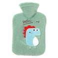 thumbnail image 1 of 1000ML Rubber Hot Water Bottle Heated & Refreezable Hot & Cold Pack With Knit Lid Hot Water Bottle Cartoon Pattern, 1 of 8