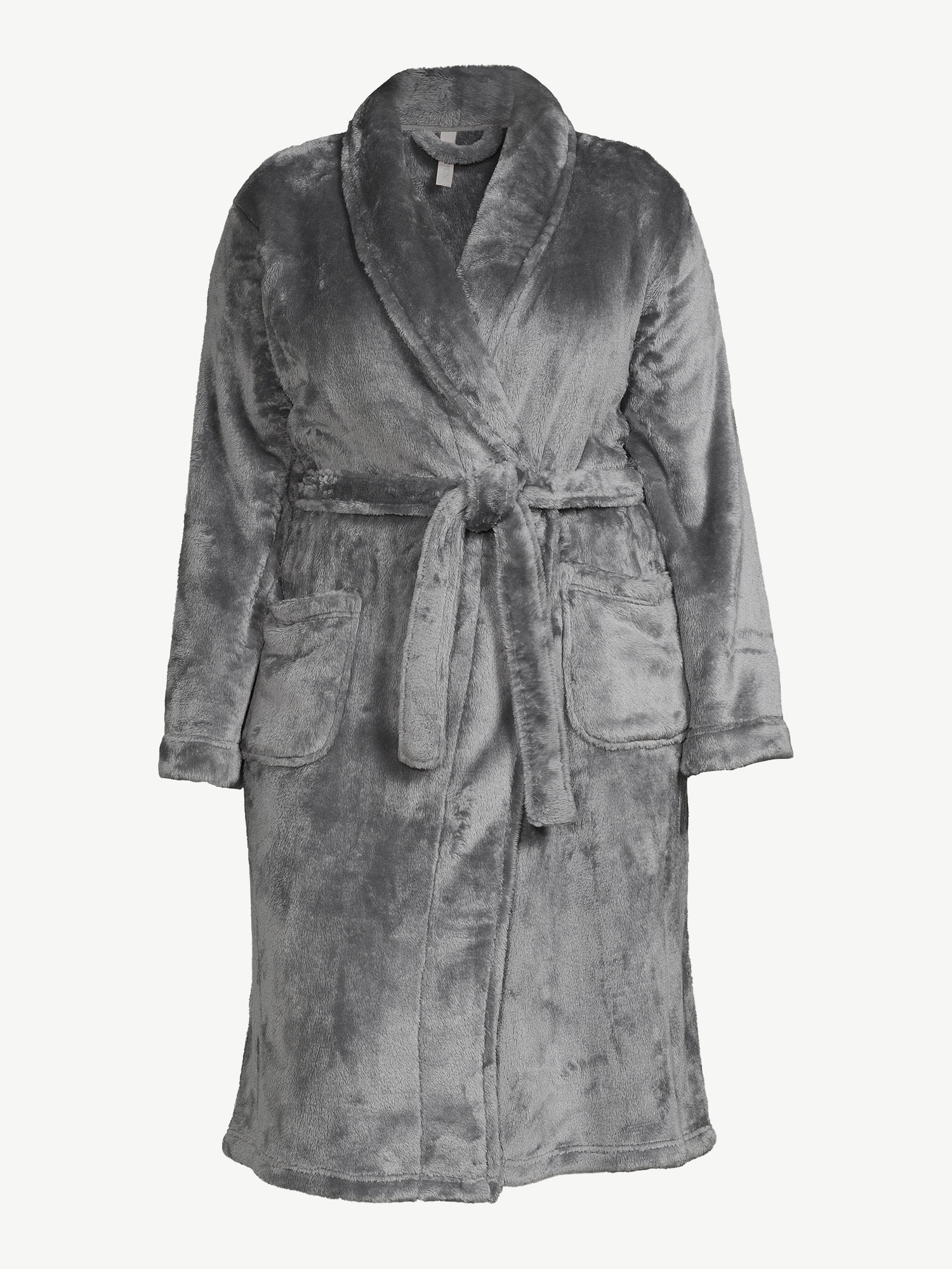 Joyspun Women's Plush Sleep Robe, Size S to 3X