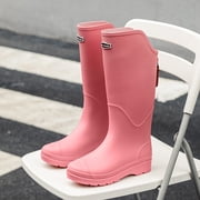 Perfert-High-Top Waterproof Rubber Rain Boots for Men, Featuring Long Tubes, Slip-Resistant Soles, And Durable Design