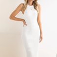 thumbnail image 2 of CHOK Manches Courtes Longues Chemise de Nuit Femmes Été Loisirs Plage Mode Sans Manches Col Rond Côte Fendue Robe Portefeuille Serrée, 2 of 4