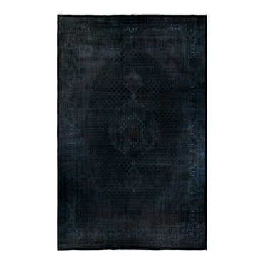 Solo Rugs Overdyed, One-of-a-Kind Hand-Knotted Area Rug - Black, 11' 10" x 18' 5"