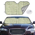 thumbnail image 2 of Balery Daisies Flowers Print Car Windshield Sun Shade,Windshield Sunshade for Car Pickup Truck SUV Accessories-Small, 2 of 7