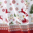 thumbnail image 4 of Red Christmas Tablecloth, Oval Winter Snowflake Xmas Holiday Tablecloth For Christmas Decor, Waterproof Wrinkle Free, 60 X 102, 4 of 6