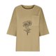 thumbnail image 5 of TaTaai Women Casual Loose Imitation Linen Blouses 3/4 Sleeve Round Neck Oversized Pocket Lightweight Breathable Summer Daily Tops Gift, 5 of 6
