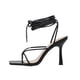 thumbnail image 2 of Sandalias de verano para mujer, banda estrecha, punta cuadrada, tacones altos, correa cruzada, zapatos en forma de V Wmkox8yii  hfjk4449, 2 of 3