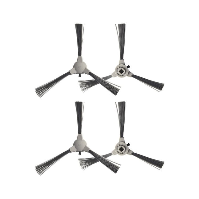 Mosiee For Conga 2290 Replacement Parts Side Brushes Replacement Parts 4* 4Pcs Black Package Contents Plastic Enhanced Cleanliness