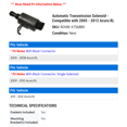 thumbnail image 2 of Automatic Transmission Solenoid - Compatible with 2005 - 2012 Acura RL 2006 2007 2008 2009 2010 2011, 2 of 2
