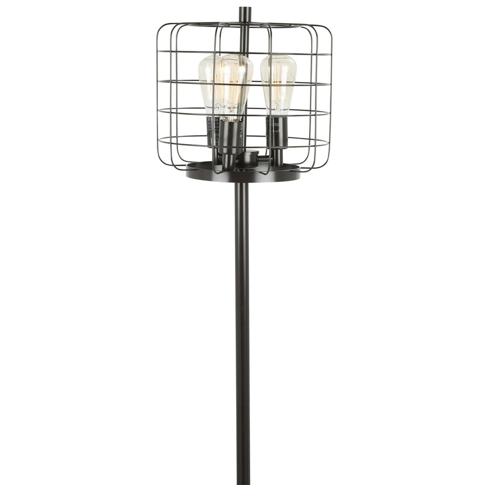Indy Cage Industrial Floor Lamp in Antique by LumiSource