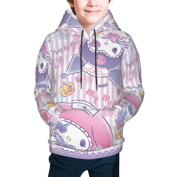 Quando Rondo Kids' Hoodie 3D Print Sweatshirt Soft Pullover Hooded with Big Pockets Fans Gifts for Boys or Girls X-Large