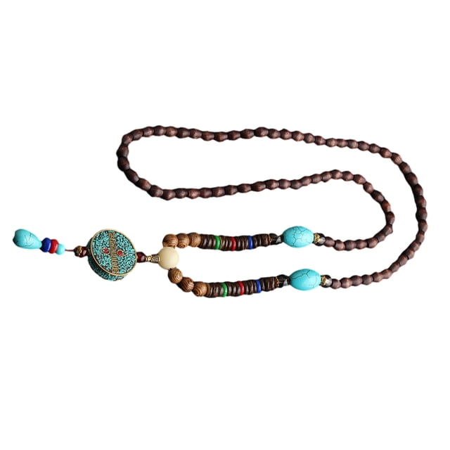 kurtrusly Vintage Style Beads Pendant Necklace Exquisite Workmanship And Personalized Wide Application As Shown 4 1Set