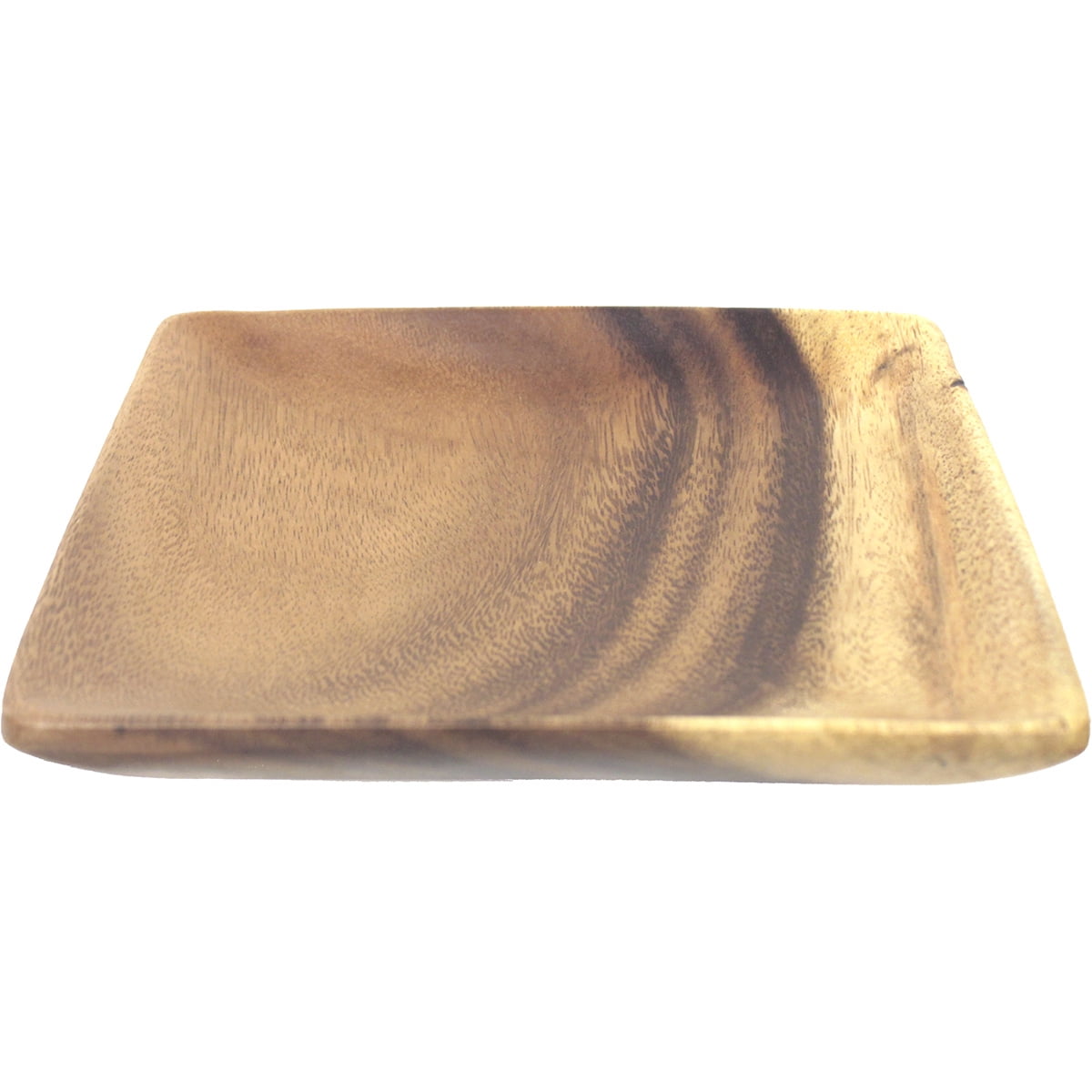 Island Imports Acacia 1"x8"x8" Square Dinner Plate