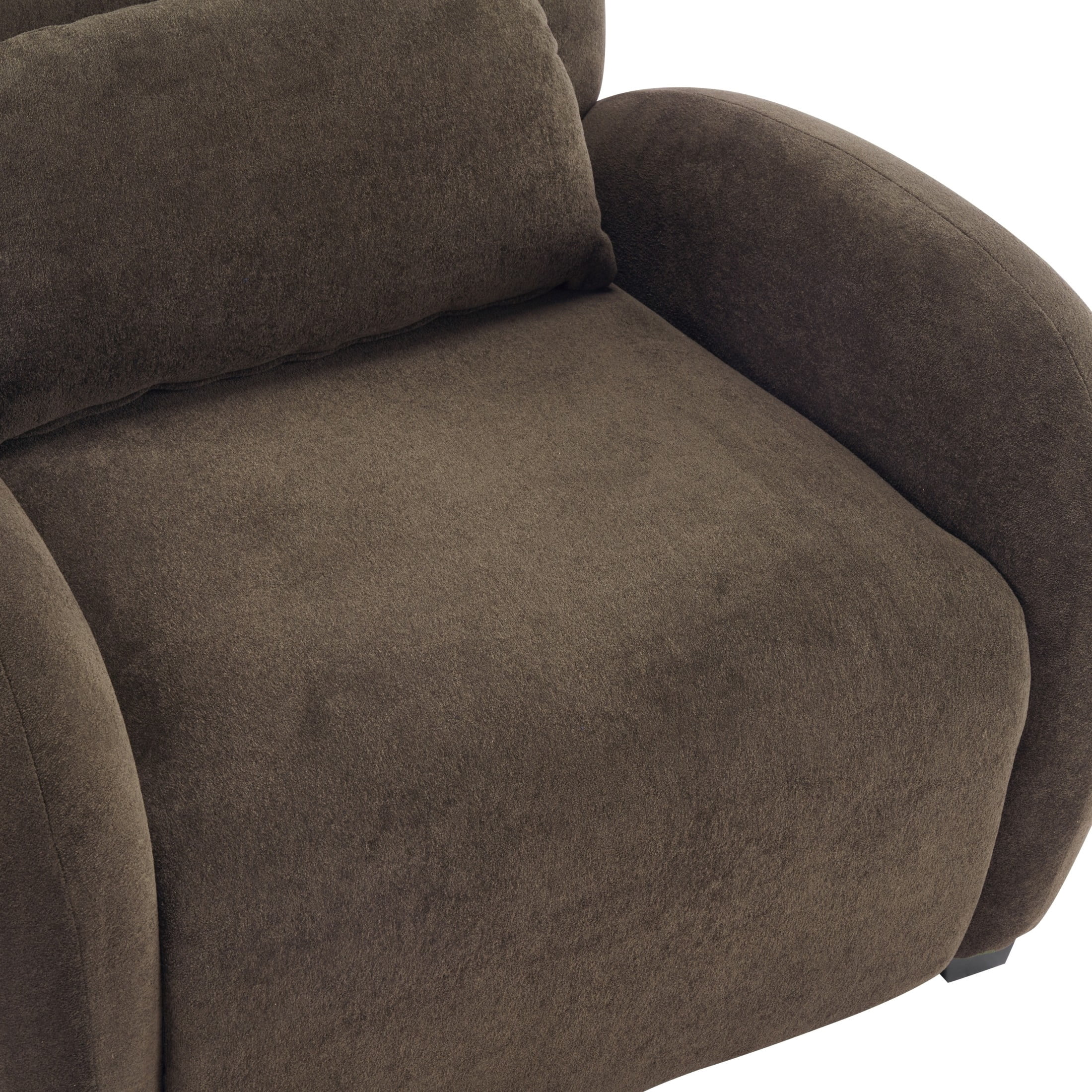 Christopher Knight Home 35" Modern Velvet Accent Armchair with Lumbar Pillow, Rubberwood Legs, Dark Brown, Set of 2