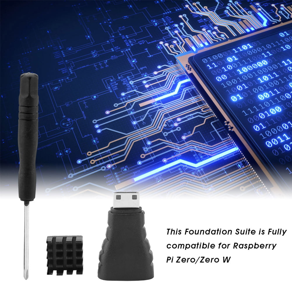 Zero/Zero W Foundation Suite for Raspberry Pi Zero/Zero W Foundation Kit Essential Accessories Replacement with Screwdriver