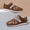 thumbnail image 6 of Women's Sandals Oofos Sandals Slides Woman Sandals Women's Fashion Casual Spring And Summer Comfortable Solid Color Baotou Hollow Breathable Thick-Soled Sandals Brown, 6 of 9