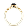thumbnail image 3 of Rosec Jewels Pear Shape Black Onyx Celtic Ring for Women (1 Ct, AAA Grade) - Black Onyx Diamond Ring - with Jewelry Box, 18K Yellow Gold, US 4.00, 3 of 9