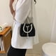 thumbnail image 5 of Mini bolso de noche tipo bandolera, bolso de mano brillante con correa de perlas para mujer, 5 of 5