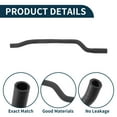 thumbnail image 4 of Manguera del radiador de Unique Bargains, manguera de calefacción del radiador, manguera de salida del radiador para Peugeot 206 1998-2022 No.6466JG, tubo de agua de goma negro 1 Pc, 4 of 6