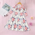 thumbnail image 2 of YEEDISON infant Clothes Kids Dresses Print Long Sleeve Praty Girls Dresses Baby Girl Clothing Dress 18M-6Y, 2 of 4