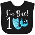 thumbnail image 3 of Inktastic 1st Birthday Mermaid Party Girls Baby Bib, 3 of 4
