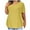 Yellow, variant on Ndbuld Tops for Women Trendy Women's Summer Large Size Fake Pocket V-Neck Short Sleeve T-Shirt Casual Tops Great Gifts for Less ,Size S-5XL,Navy,5XL
