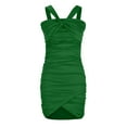 thumbnail image 5 of IROINNID Sheath Dress For Women Fashion Sexy Sleeveless V-Neck Suspender Cross Twisted Backless Package Hip Dress Short Solid Color Dress, 5 of 9