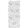 thumbnail image 1 of Autocollants à Peler - Fleurs et Abeilles - Argent, 1 of 1