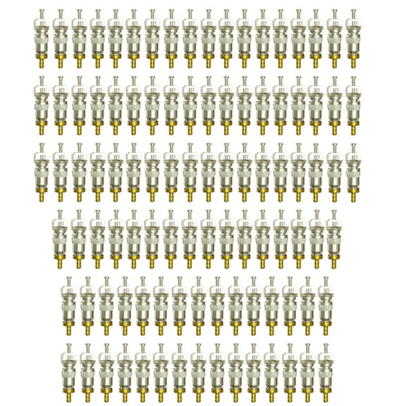 TOP-MAX 100PCS Schrader Valve Core for Replacement of R410 Components, for Automotive Air Conditioning Maintenance Repair