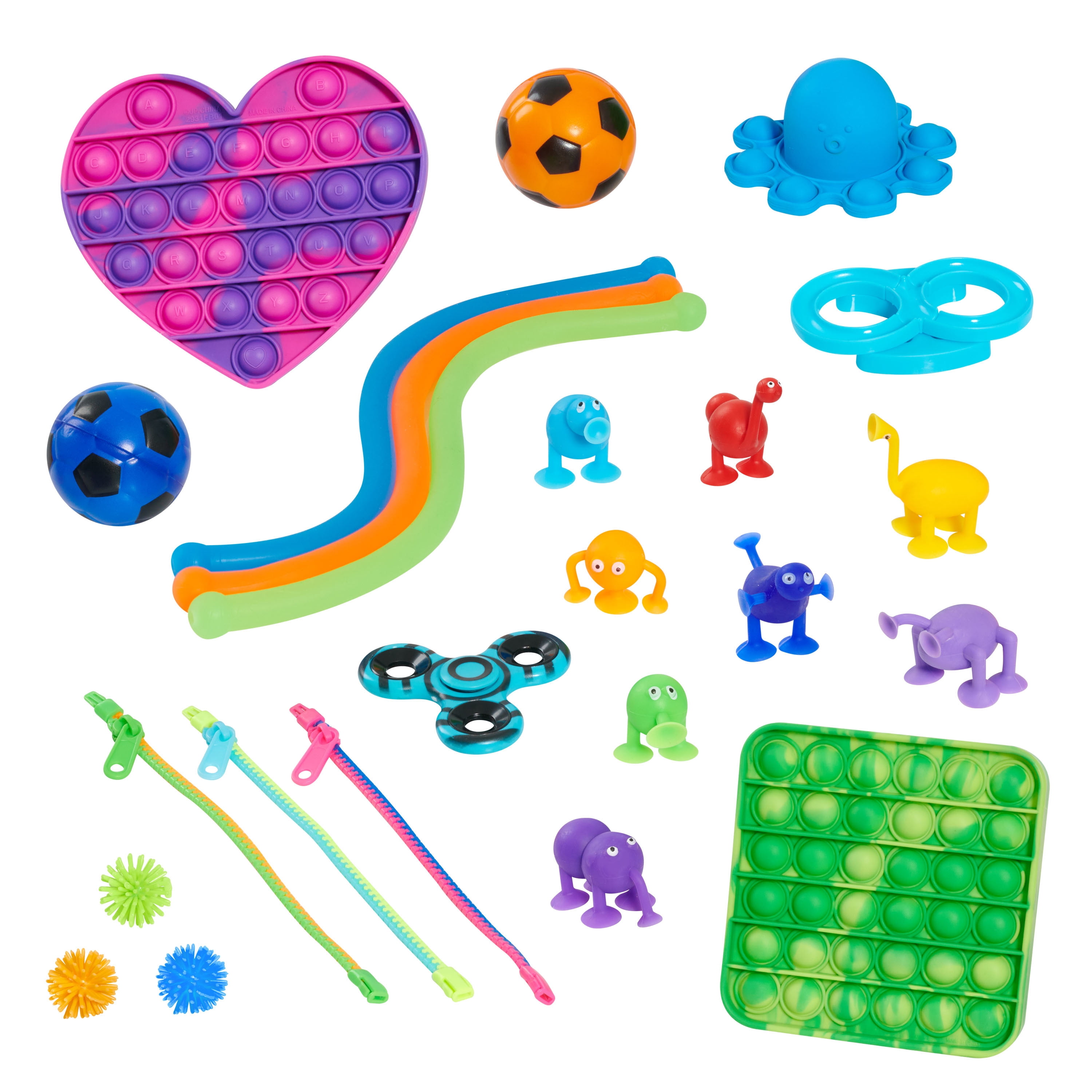 Deluxe Fidgetz Fun Box, Sensory Toys for Kids and Adults, Anxiety and Stress Relief Toys,  Kids Toys for Ages 3 Up, Gifts and Presents