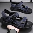 thumbnail image 5 of BRGZLK Sport Sandals for Women Summer Open Toe Beach Fisherman Sandals Summer Unisex Versatile Buckle Strap Athletic Lightweight Walking Hiking Casual Sandals Blue 6, 5 of 8