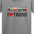 thumbnail image 4 of Inktastic I Love Trains Youth T-Shirt, 4 of 5