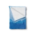 thumbnail image 2 of Landscape Soft Flannel Fleece Throw Blanket, Misty Mountain Levels Photography from Thailand, Cozy Plush for Indoor and Outdoor Use, 70" x 90", Azure Blue Grey, by Ambesonne, 2 of 5