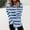Womens shirts plus size graphic-Sky Blue, variant on Fall Shirts Plus Size 3xl Sweatshirts for Women Women's Fashion Irregular Striped Printed T-Shirt Long Sleeves Blouse Round Neck Casual Tops Irregular Striped Sweatshirt Blue M