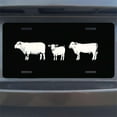 thumbnail image 7 of License Plate, Farm Animals Silhouettes Decorative Front,Personalized Stainless Steel License Plate Cover For Men Women,12.2" X 6.2", 7 of 7