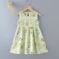 thumbnail image 2 of ATOGUTA Dresses For Girls Straps Party Dresses Cute Printed Sleeveless Beach Sundress, Size 1T-11, 2 of 6