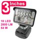 thumbnail image 2 of Muyoka Luz de trabajo LED para baterías de litio Makita 14.4 / 18V Luz de trabajo ajustable súper brillante con puerto USB Muyoka Hogar, 2 of 6
