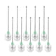 thumbnail image 1 of Lot de 10 hameçons de pêche lumineux à double couche en acier inoxydable, à long manche, 17 cm, 1 of 4