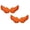 Orange, variant on 2Pack Halloween Decorations Fairy Wings Angel Feather Wings With Elastic Straps Costume Cosplay Photography Props Halloween Supplies 31.5"X15.7"