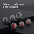 thumbnail image 3 of Tapones para los Oídos Tapones para los Oídos Silicona Estructura Doble Soporte Auriculares con Memoria Tapones para los Oídos 3 Pares Auriculares Tapones los Oídos Talla M Negro, 3 of 5