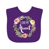 Inktastic I Love My Aunt- Flower Circle Boys or Girls Baby Bib