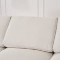 thumbnail image 6 of 113" Modern Compression Sofa ,3-Seat Upholstered Sofa Couch,Extra-Wide Seat Cushion with Wood Frame for Living Room Bedroom,Beige, 6 of 7